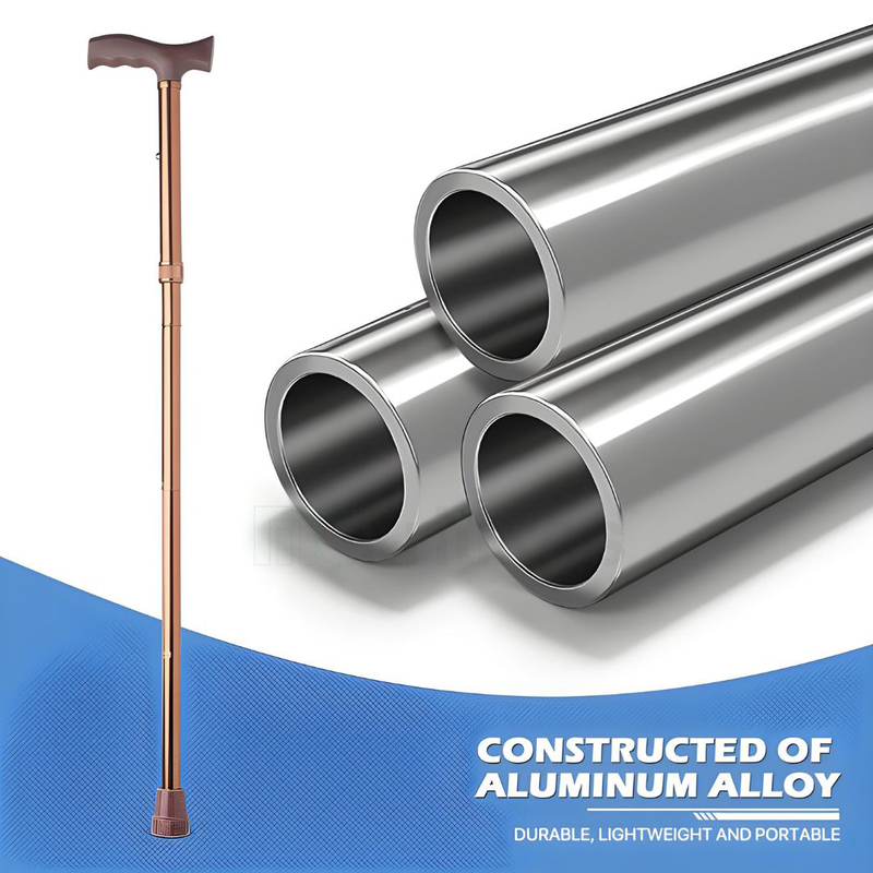 Product image: Folding aluminium walking stick, bronze, , medium-null