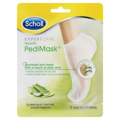 Scholl 2414 moist.sock mask aloe vera, , medium