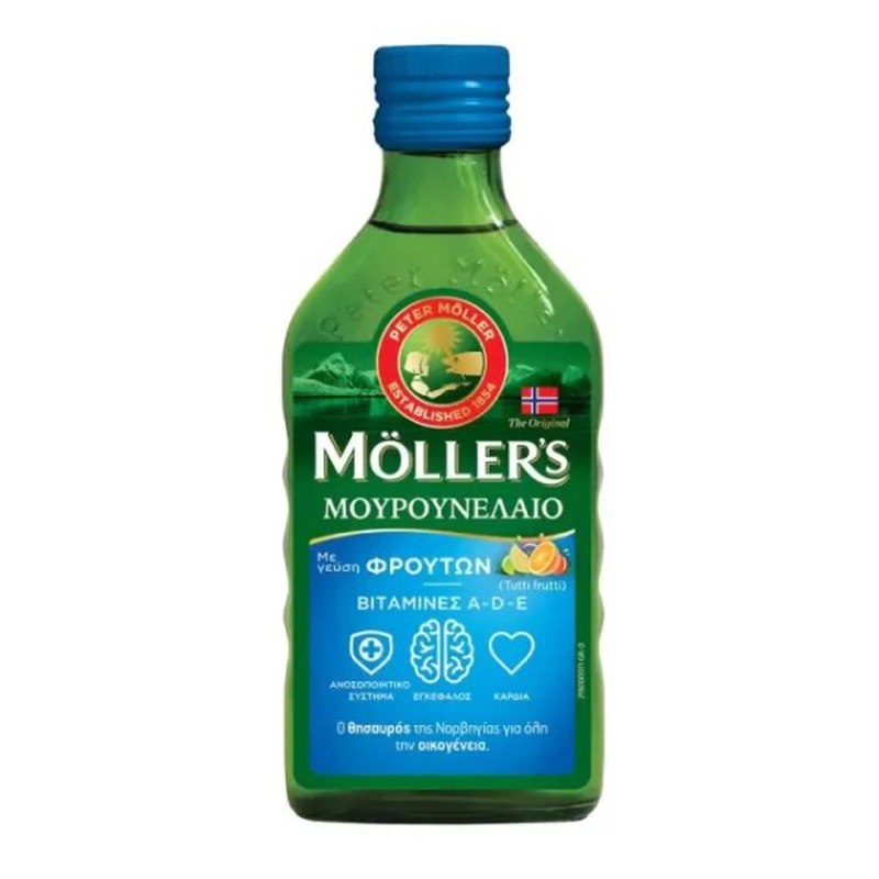 Moller's cod liver oil with fruit flavor 250ml, , medium-null