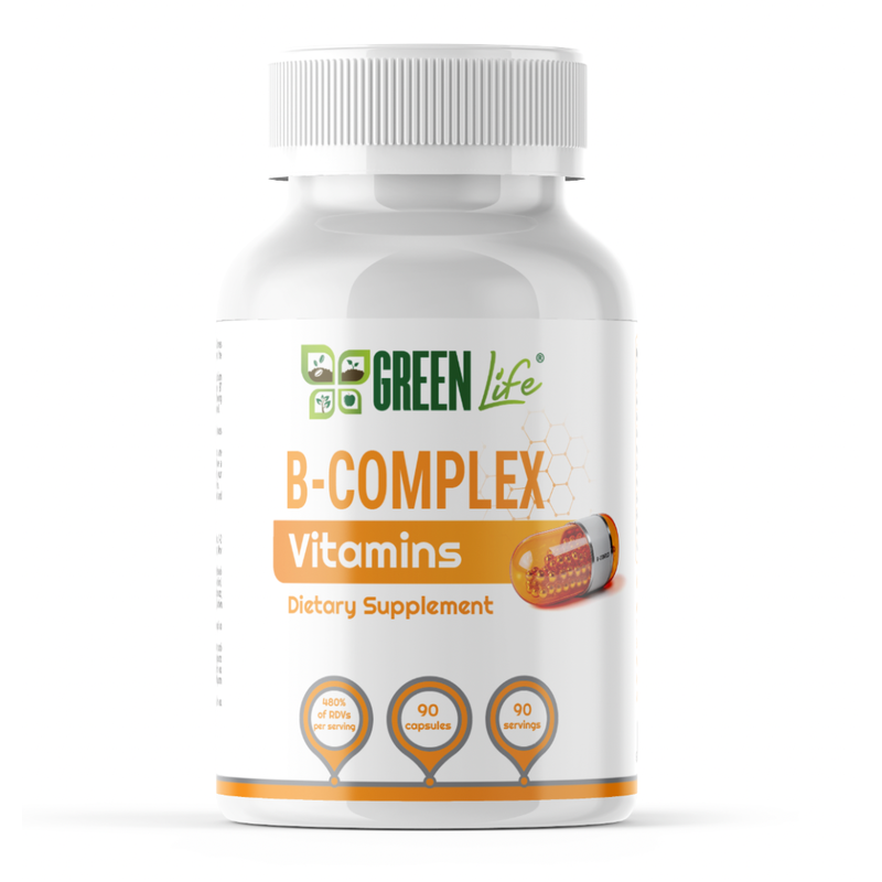 Green life b-complex vitamins &ndash; daily energy & vitality support, 90caps, , medium-null
