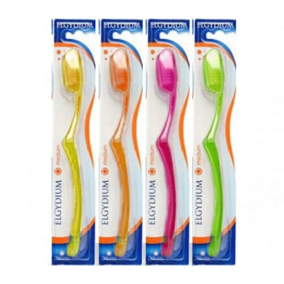 Elgydium creation (neon) medium tooth brush