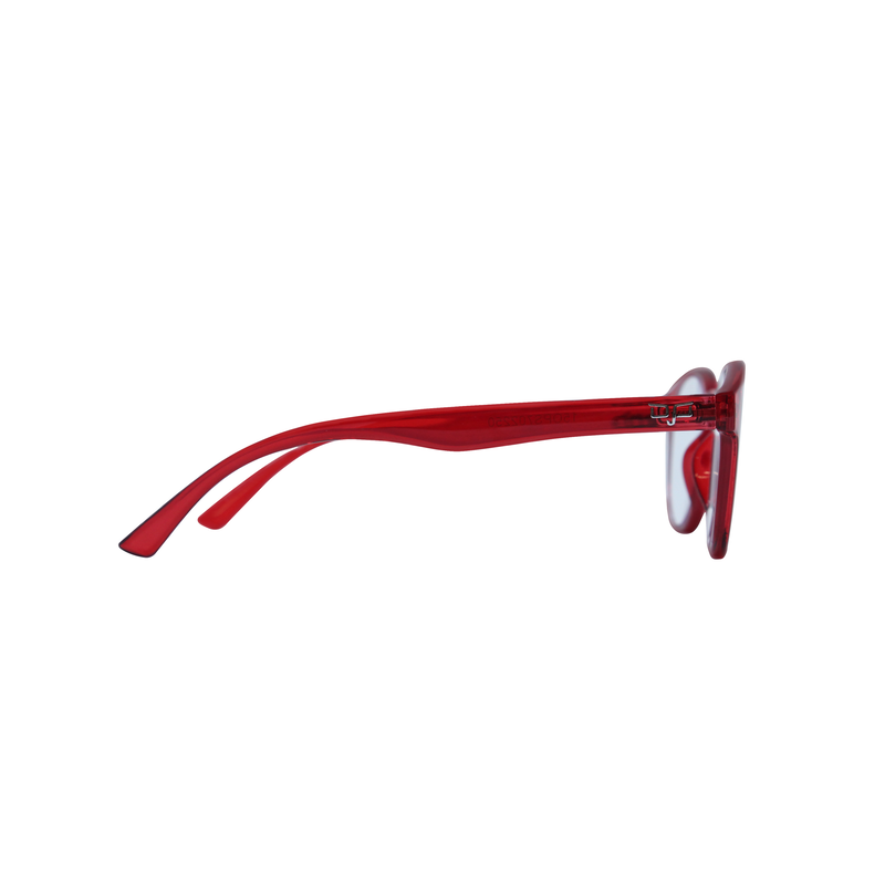 OJO reading glasses clear red round with uv420 blue block lenses 2.5, , medium image number null