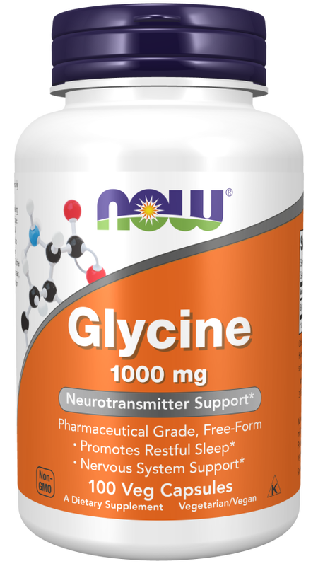 Now foods glycine 1000 mg 100 veg capsules, , medium-null