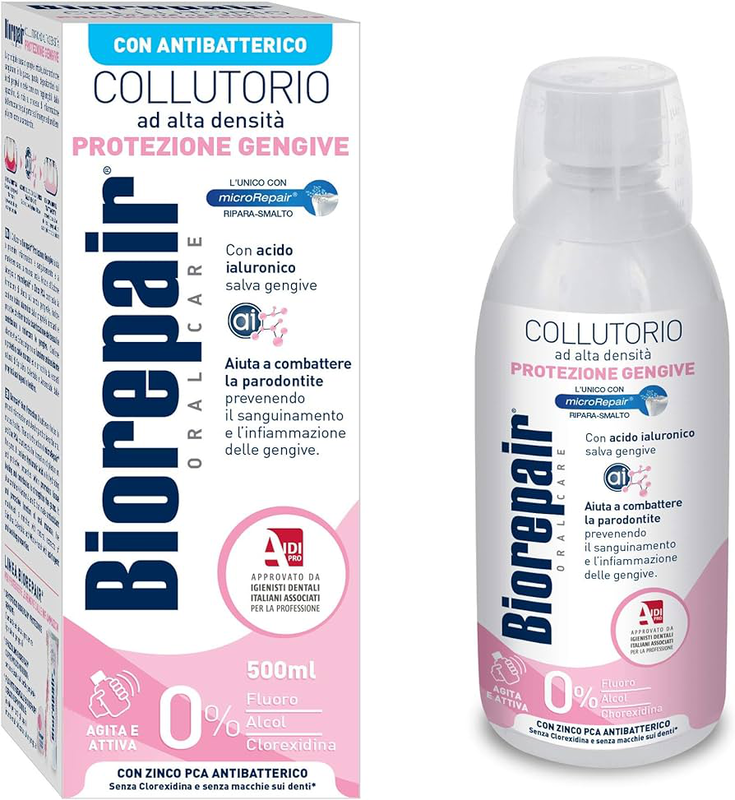 Product image: Biorepair antibacterial mouthwash 500ml, , medium-null