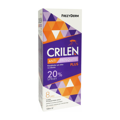 Frezyderm crilen anti mosquito plus 20% &epsilon;&nu;&tau;&omicron;&mu;&omicron;&alpha;&pi;&omega;&theta;&eta;&tau;&iota;&kappa;ό & &epsilon;&nu;&upsilon;&delta;&alpha;&tau;&iota;&kappa;ό &sigma;&pi;&rho;έ&iota; &chi;&omega;&rho;ί&sigmaf; ά&rho;&omega;&mu;&alpha; 100 ml, , medium