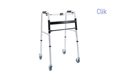Folding walker with 4 swivelling castors rp741, , medium