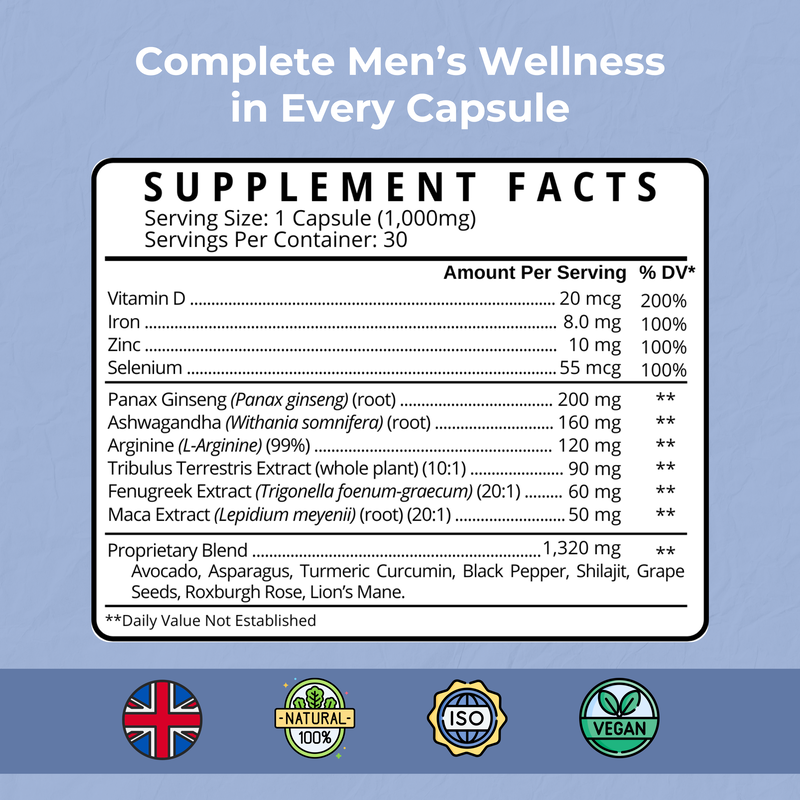 Product image: T-boost – natural energy & vitality formula for men 100% natural, strenght & spices, , medium-null