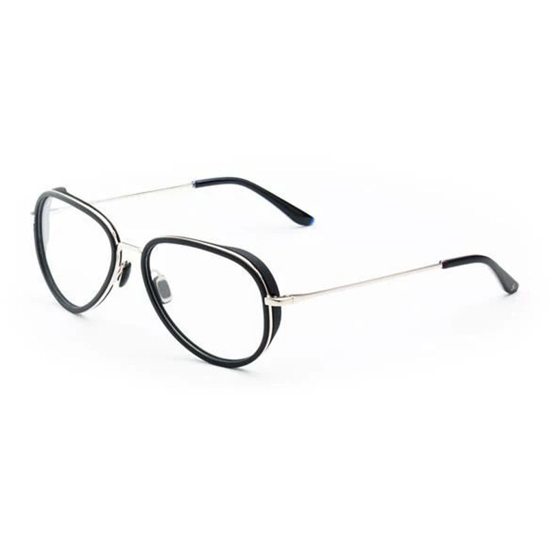 Gray stainless steel glasses (frames)-null