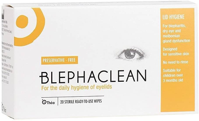 Blephaclean sterile 20 pads 1