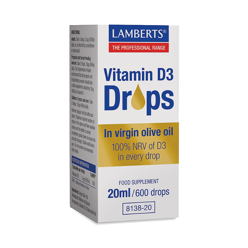 Lamberts vitamin d3 drops x 200ml - in virgin olive oil 200ml, , medium image number null