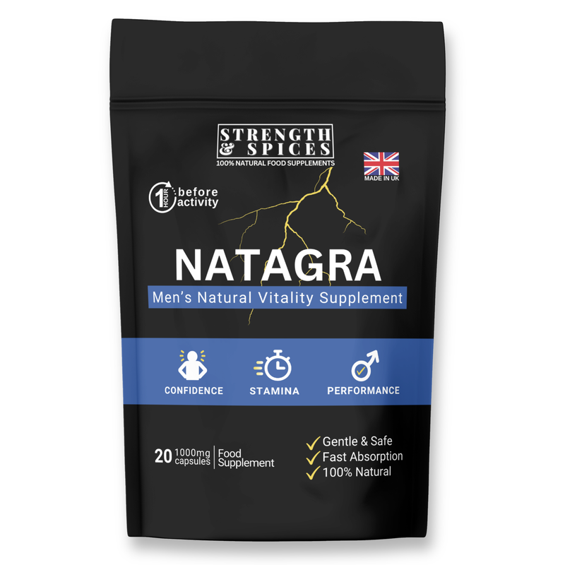 Natagra male vitality supplement 1000mg, 20 capsules - strength & spices, , medium-null