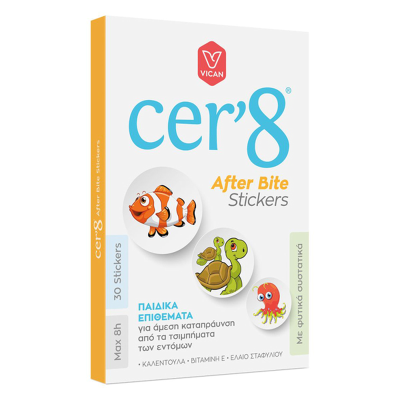 Cer'8 after bite stickers &pi;&alpha;&iota;&delta;&iota;&kappa;ά &alpha;&upsilon;&tau;&omicron;&kappa;ό&lambda;&lambda;&eta;&tau;&alpha; &epsilon;&pi;&iota;&theta;έ&mu;&alpha;&tau;&alpha; 30 &tau;&mu;&chi;, , medium-null