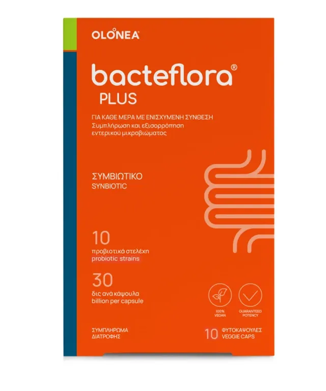 Bacteflora plus, high concentration of broad spectrum of probiotics& prebiotics for health and smooth bowel function 10capsules, , medium image number null