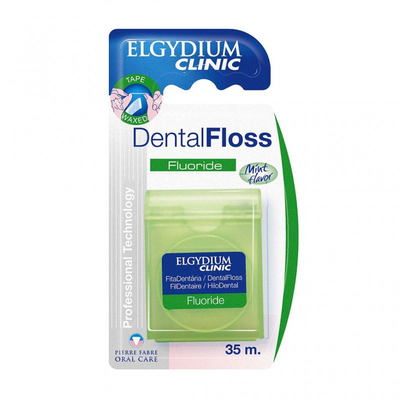 Elgydium fluoride mint 35m dental floss, , medium
