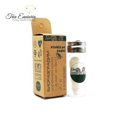 Corn dental floss, biodegradable, 30 meters, , medium