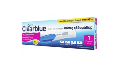 Clear blue digital pregnacy test 1piece (weeks detector)