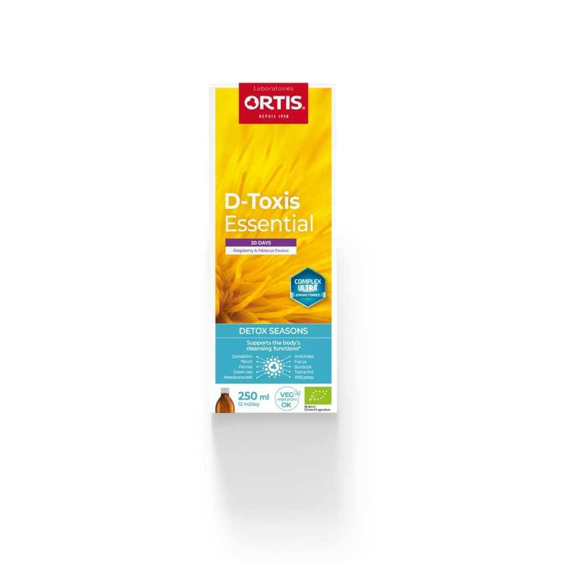 Ortis d-toxis essential 20 days raspberry & hibiscus x 250ml, , medium-null