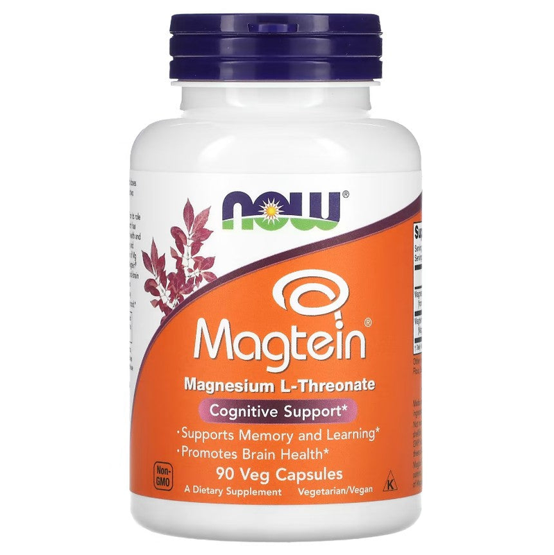 Now foods, magtein&reg;, magnesium l-threonate, 90 veg capsules, , medium-null