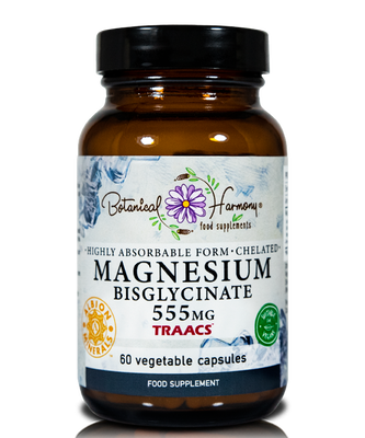 Botanical harmony magnesium bisglycinate 555mg 60s, , medium
