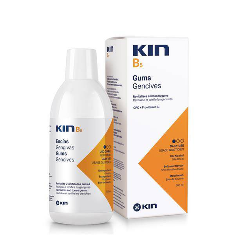 Kin b5 gum mouthwash 500ml, , medium-null