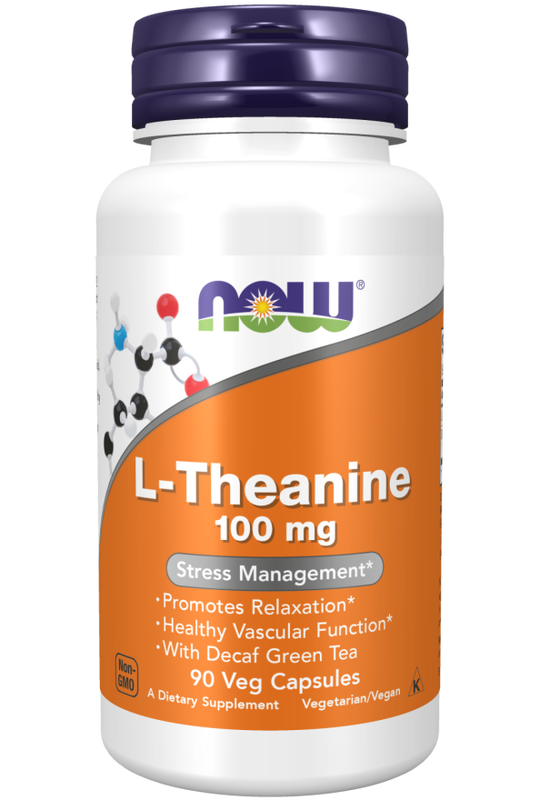 Product image: Now foods - l-theanine 100mg x 90 veg capsules, , medium-null