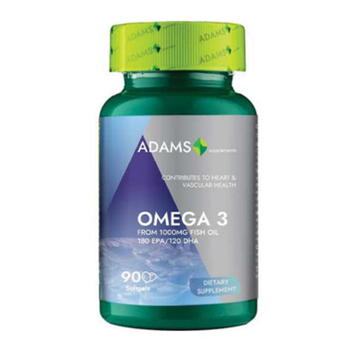 Adams supplements, omega3, 1000mg, 90 cps, , medium