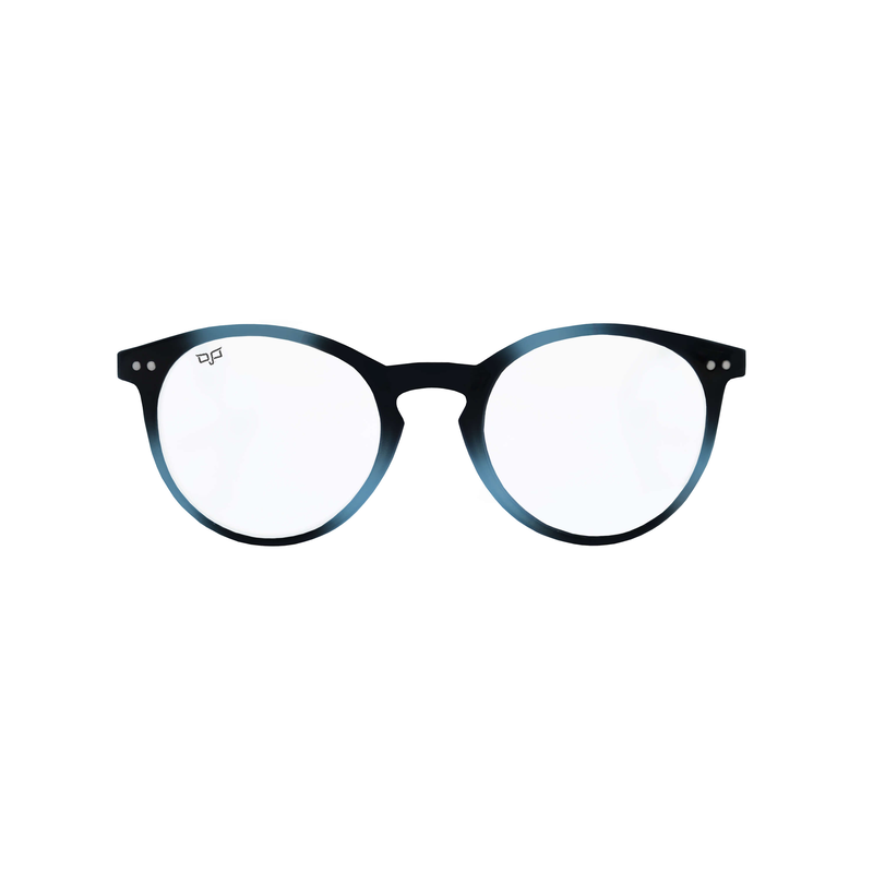 OJO reading glasses blue black round with uv420 blue block 2.5, , medium image number null