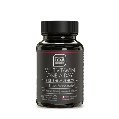 Pharmalead multivitamin one a day plus reishi mushroom vegan 30 capsules