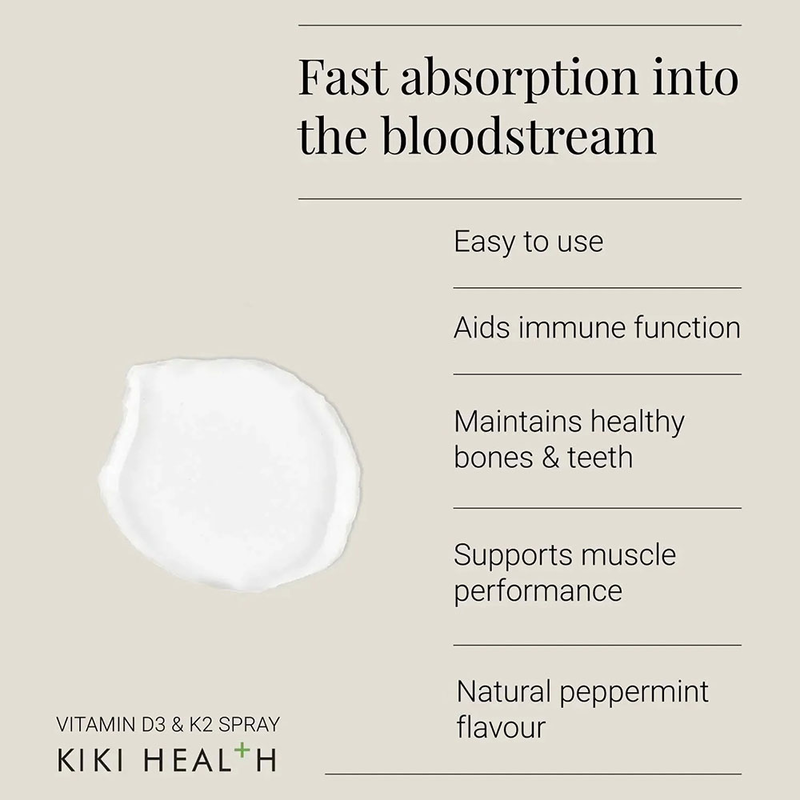 Kiki health, vitamin d3 + k2, 3500 iu, vegan oral spray, 30ml, , medium-null