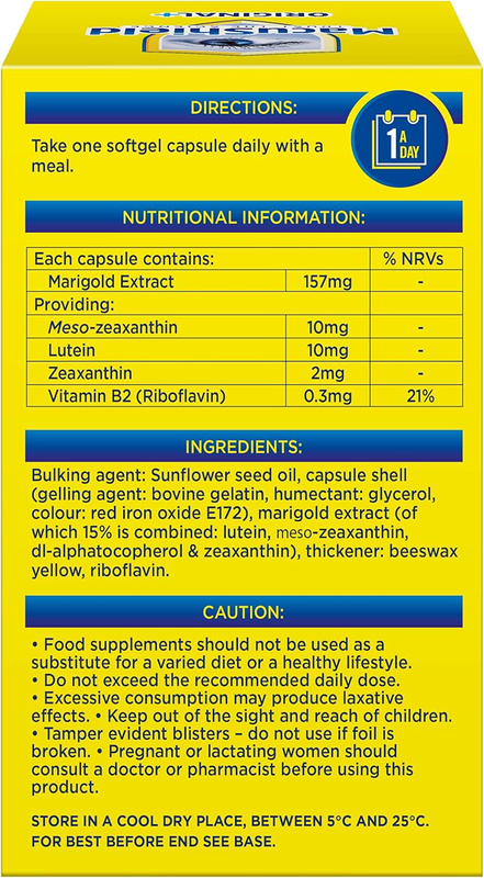 Product image: Macushield original+ eye health supplement x 30 capsules, , medium-null