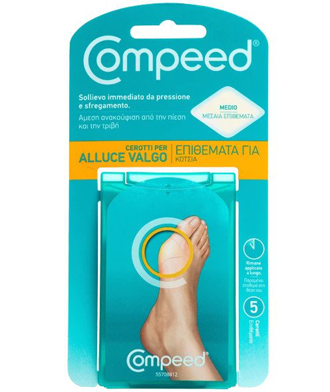 Compeed bunion medium 5 plasters, , medium-null
