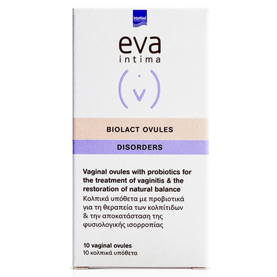 Eva intima biolact x 10 vaginal ovules, , medium