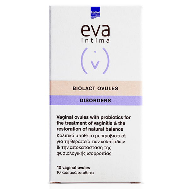 Eva intima biolact x 10 vaginal ovules, , medium-null