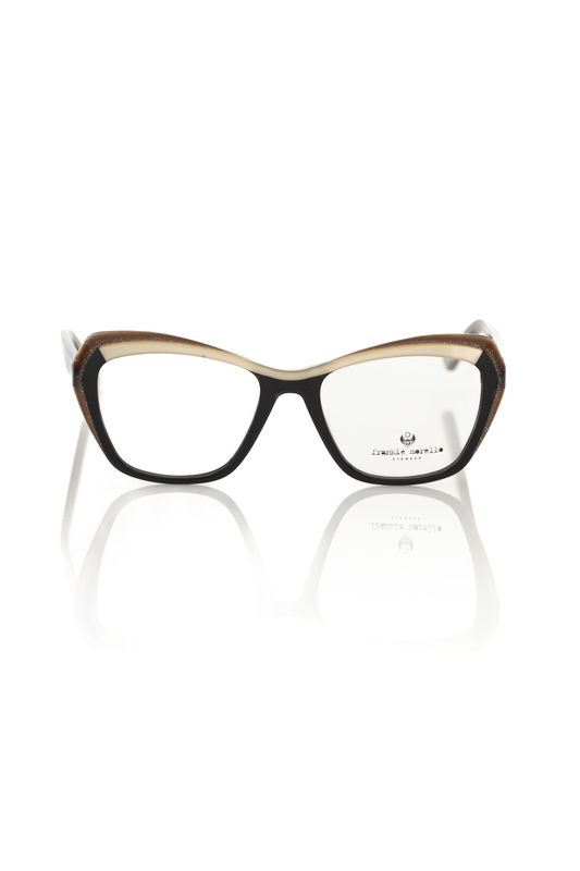 Black acetate women's eyeglass frame-null