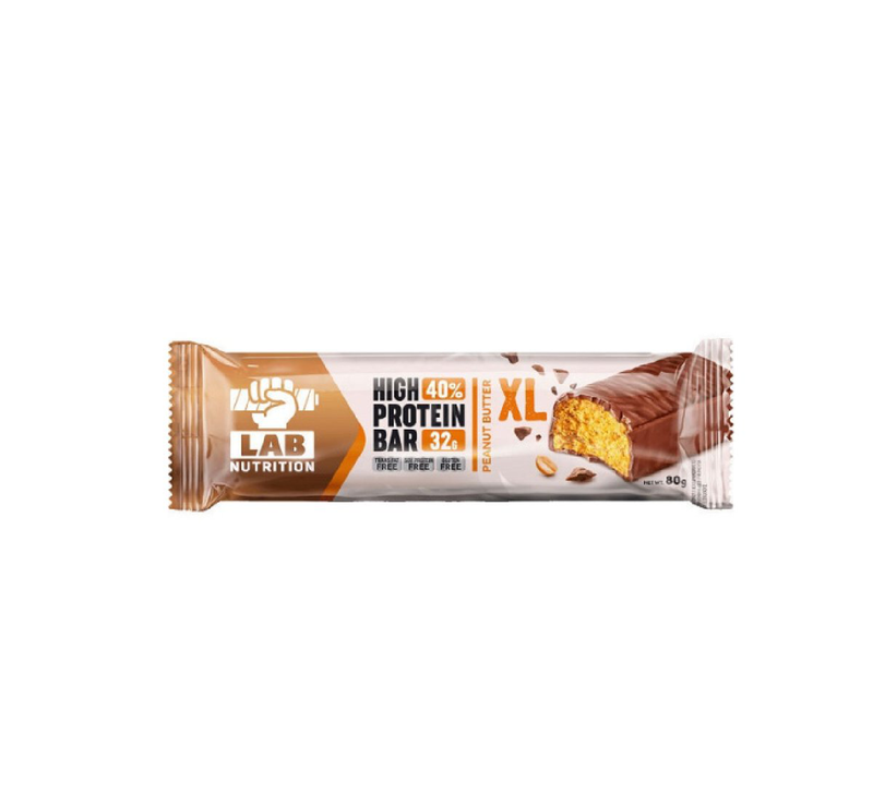 Lab nutrition high protein bar peanut butter xl 80g, , medium-null