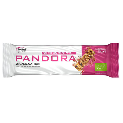Pandora oat bar 50g (hazelnuts and cranberries), Genius nutrition, , medium