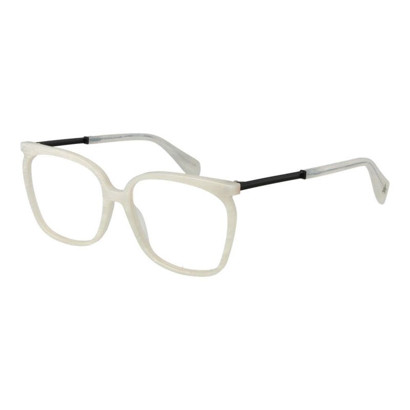 White plastic glasses (frames)-null