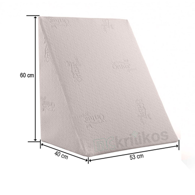 Orthia wedge pillow 53x40x60cm beige 2401014, , medium