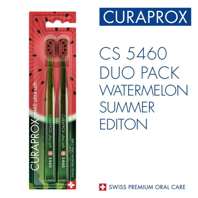 Curaprox duo 5460 watermelon toothbrush, , medium
