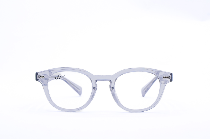 OJO personal style round clear frame and temples with demo lenses, , medium-null