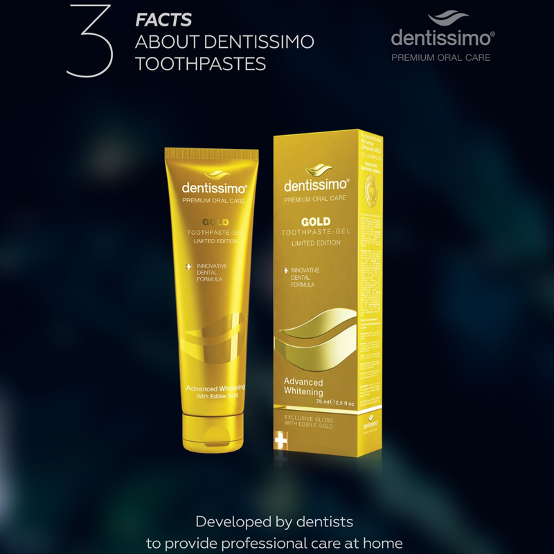 Dentissimo t/paste-gel gold  toothpaste  75ml x 1, , medium-null