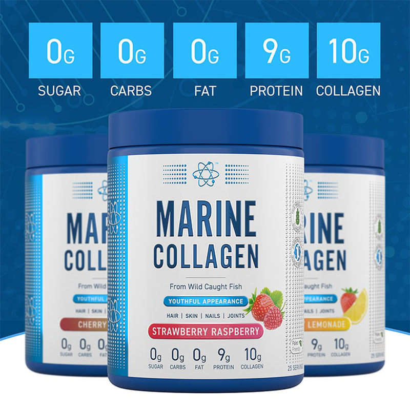 Applied nutrition marine collagen strawberry raspberry 300g-null