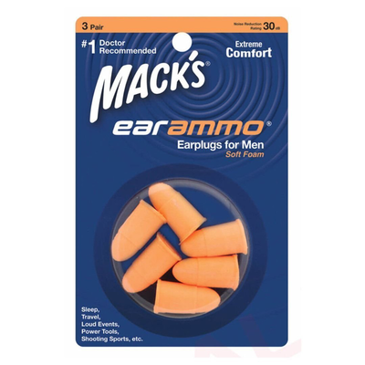 Macks ear ammo men earplugs 3 pairs (943), , medium