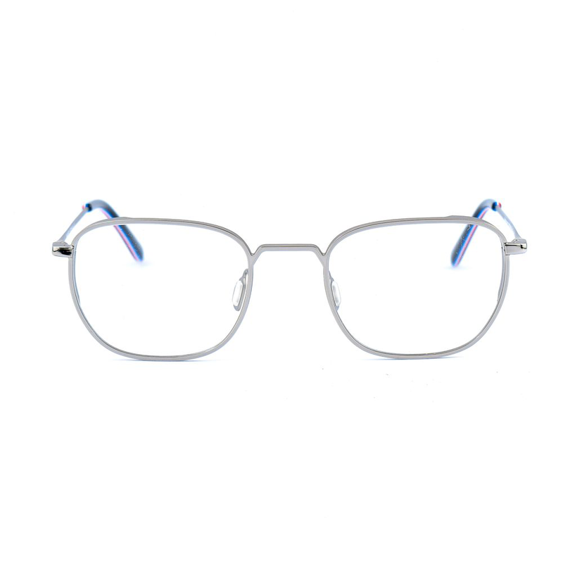 Gray stainless steel glasses (frames)-null