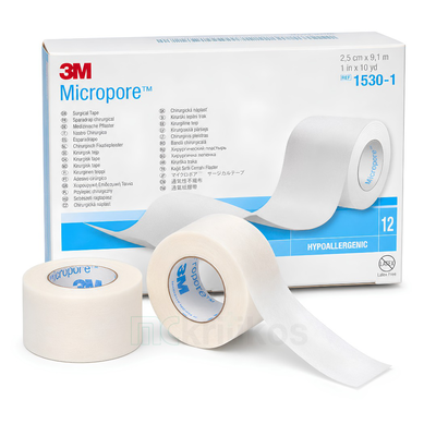 3m micropore surgical tape 2,5cm x 9,1m (12pcs), , medium