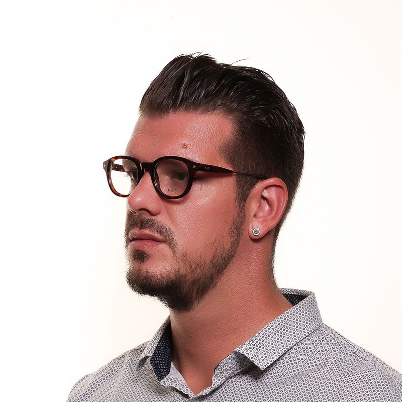 Brown plastic glasses (frames)-null