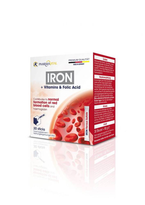 Pharmavital iron+vitamin+folic acid stic,  1