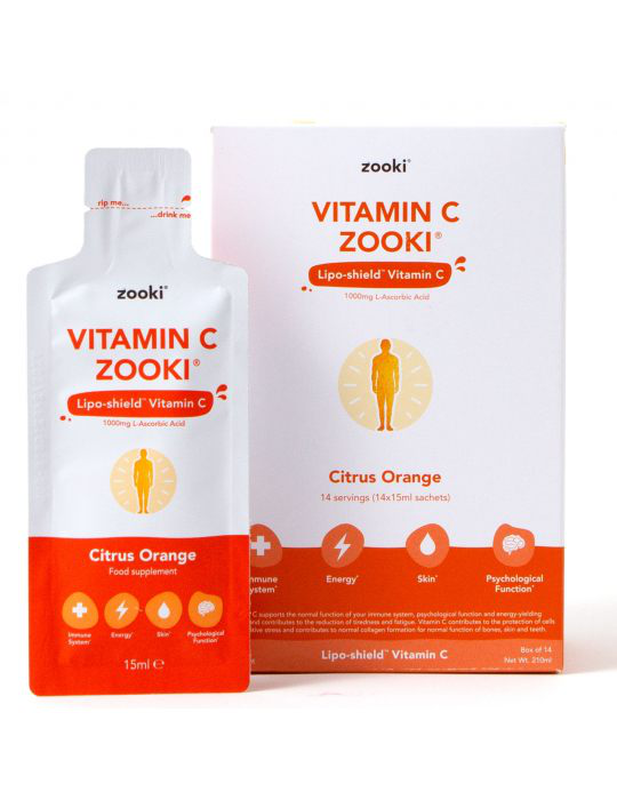 Zooki vitamin c citrus orange 14x15ml sachets, , medium-null