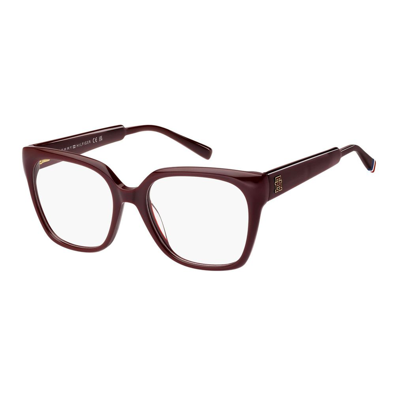 Burgundy acetate glasses (frames)-null