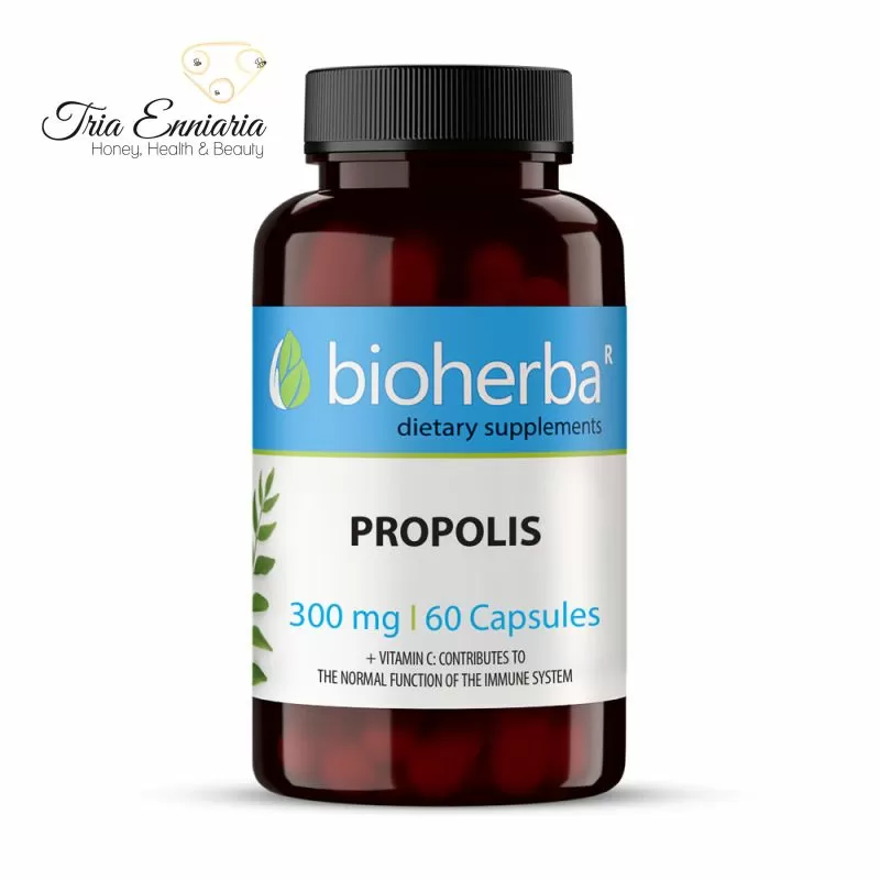 Propolis, 300 mg, 60 capsules, bioherba, , medium-null